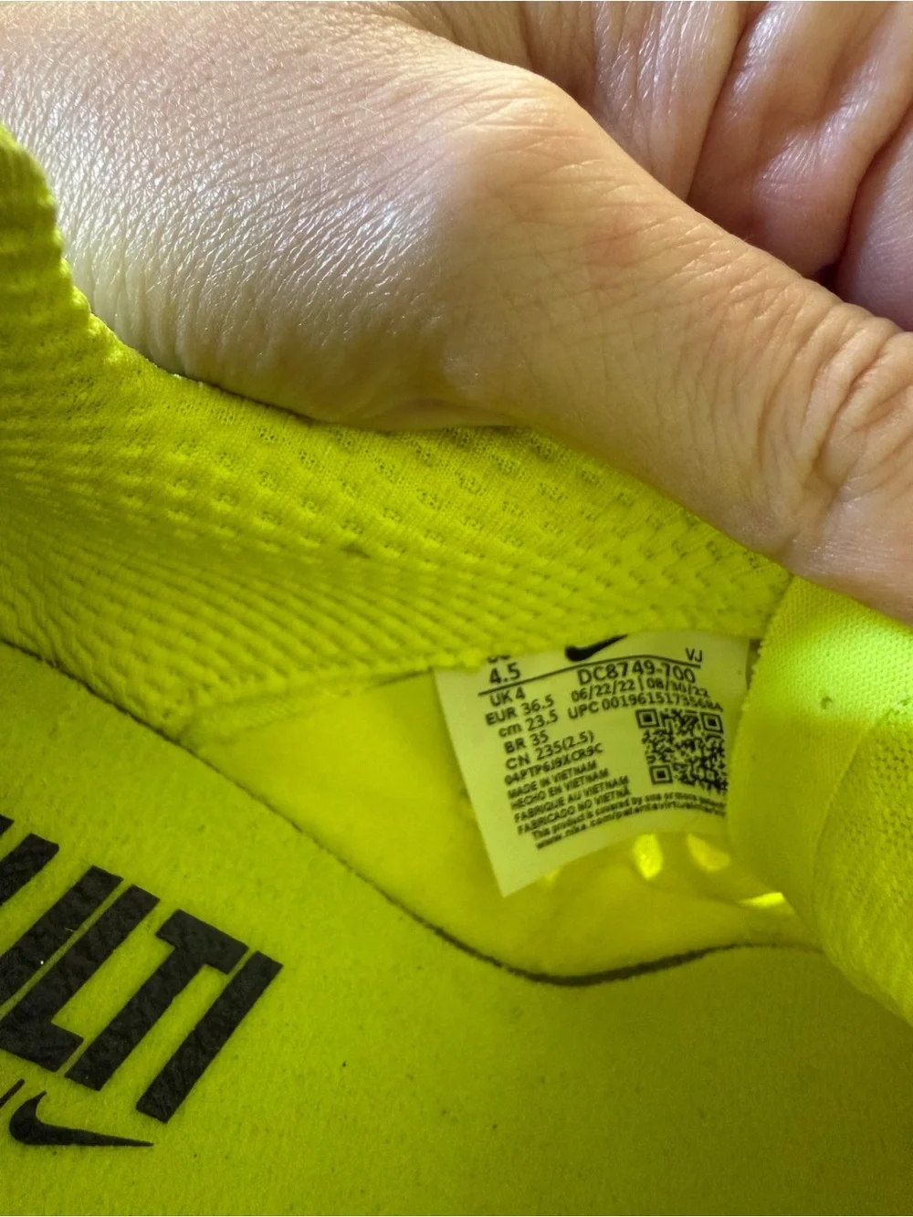 Nike Multi Spikes Bright Yellow Track/Training Shoes with Black Logo